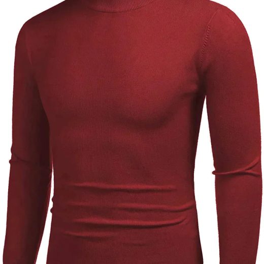 Turtleneck Pullover Basic Knitted Thermal Sweaters