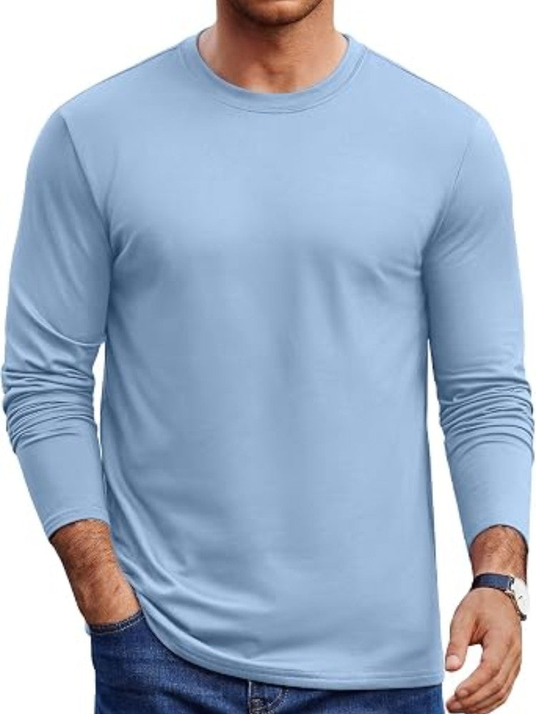 Fleece-Lined Thermal Crew Neck Base Layer Shirt