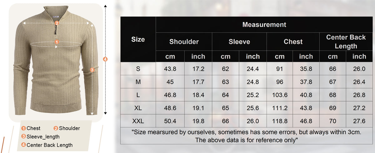 Product details and measurements