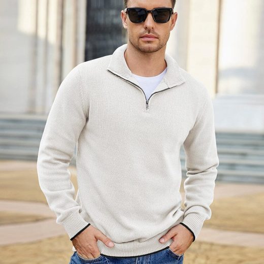 Lightweight Mock Neck Sweaters