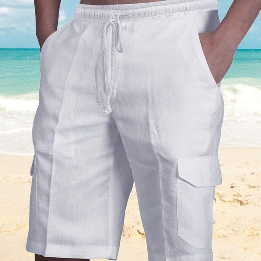 Cotton Shorts with Pockets