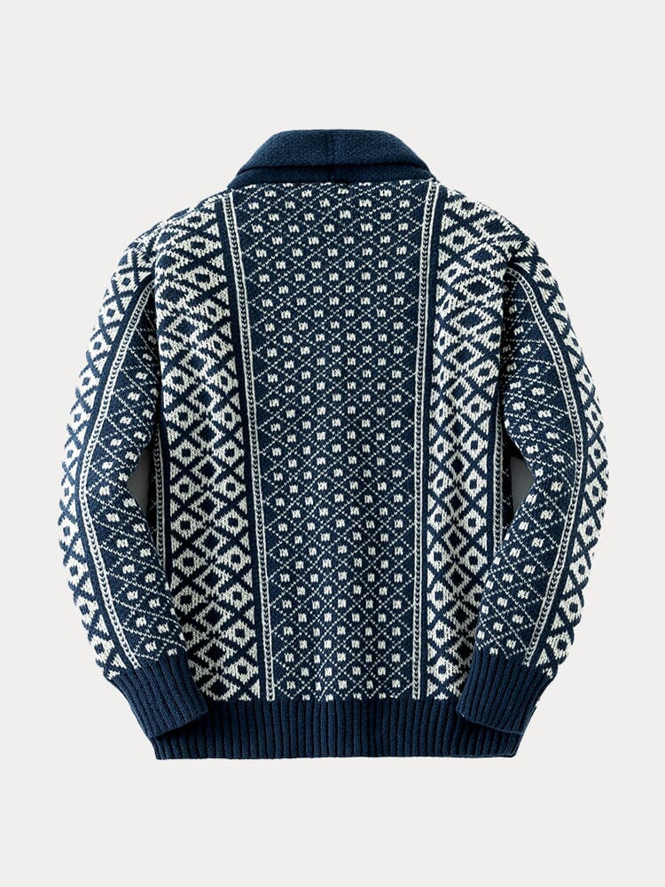 Vintage Shawl Collar Knit Cardigan