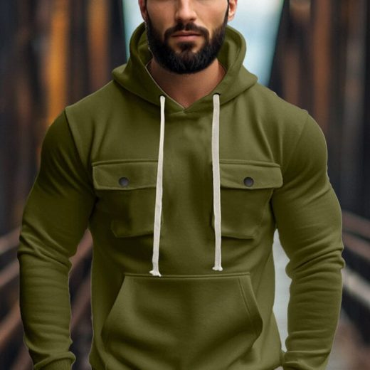 Everyday Comfort Fleece Cargo Hoodie