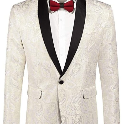 Paisley Shawl Lapel Blazer
