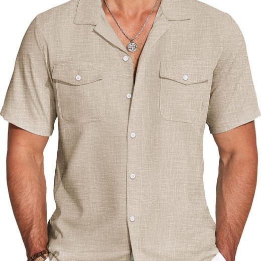Casual Cuban Collar Summer Shirt