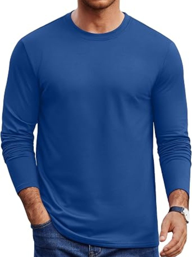 Fleece-Lined Thermal Crew Neck Base Layer Shirt