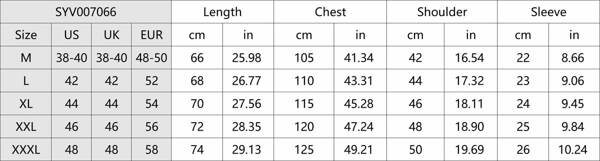 Product details and measurements