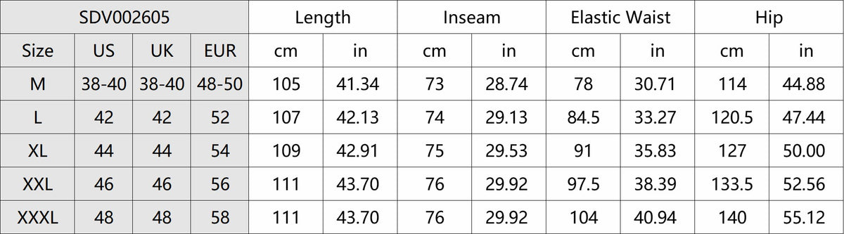 Product details and measurements