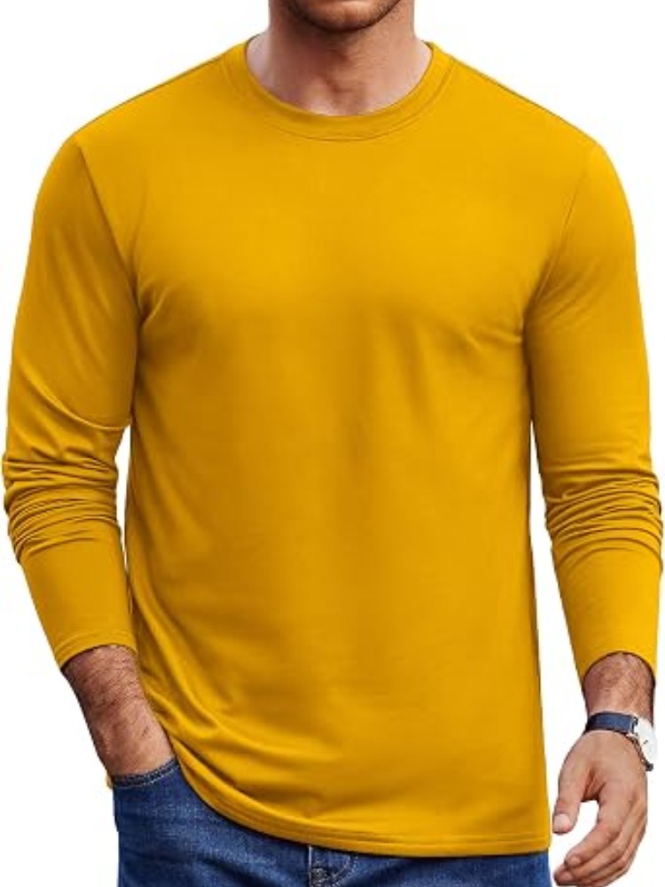 Fleece-Lined Thermal Crew Neck Base Layer Shirt