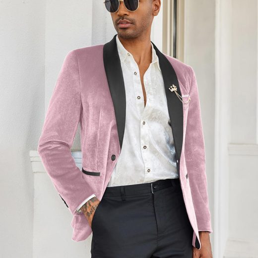Velvet Tuxedo Blazer Jacket