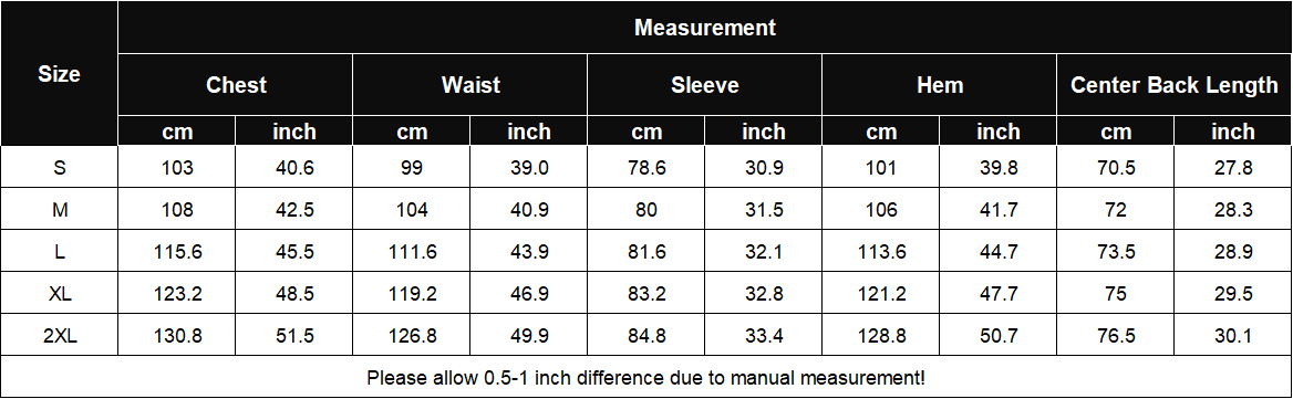 Product details and measurements