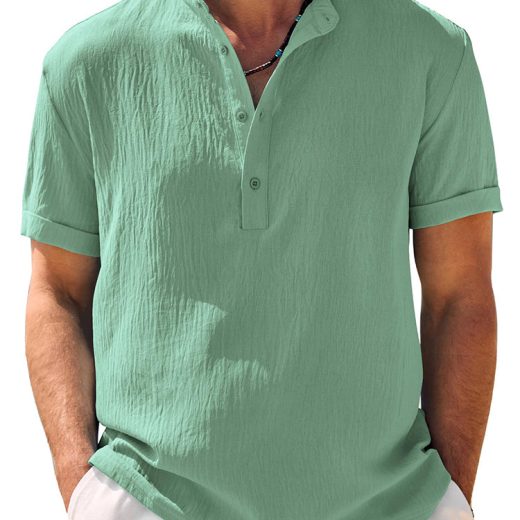 Casual Breathable Soft Henley Shirt