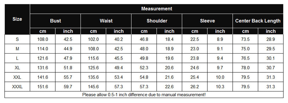 Product details and measurements