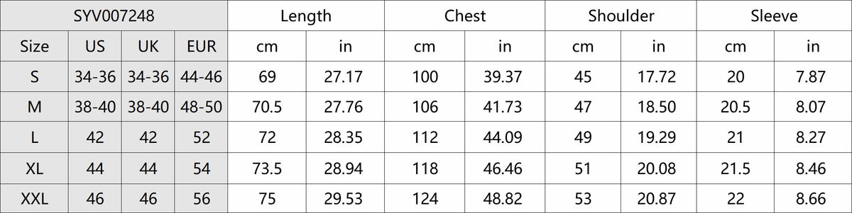 Product details and measurements