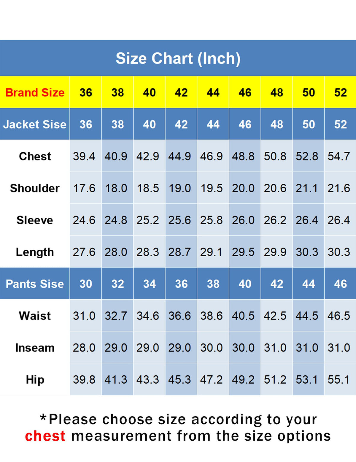 Product details and measurements